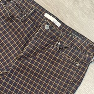Ella Moss tartan plaid skinny jeans academia Preppy Y2K  Pants 28x26‎